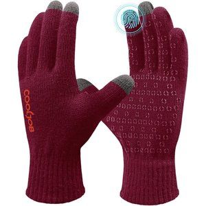 Winter Warm Gloves for Men and Women, Thermal Knitted Gloves Silicone Dots